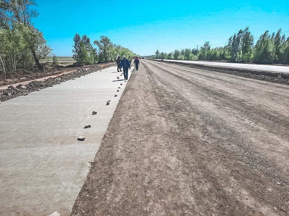 The reconstruction of the four-lane section of the Nur-Sultan-Petropavlovsk highway will be completed in autumn 2020