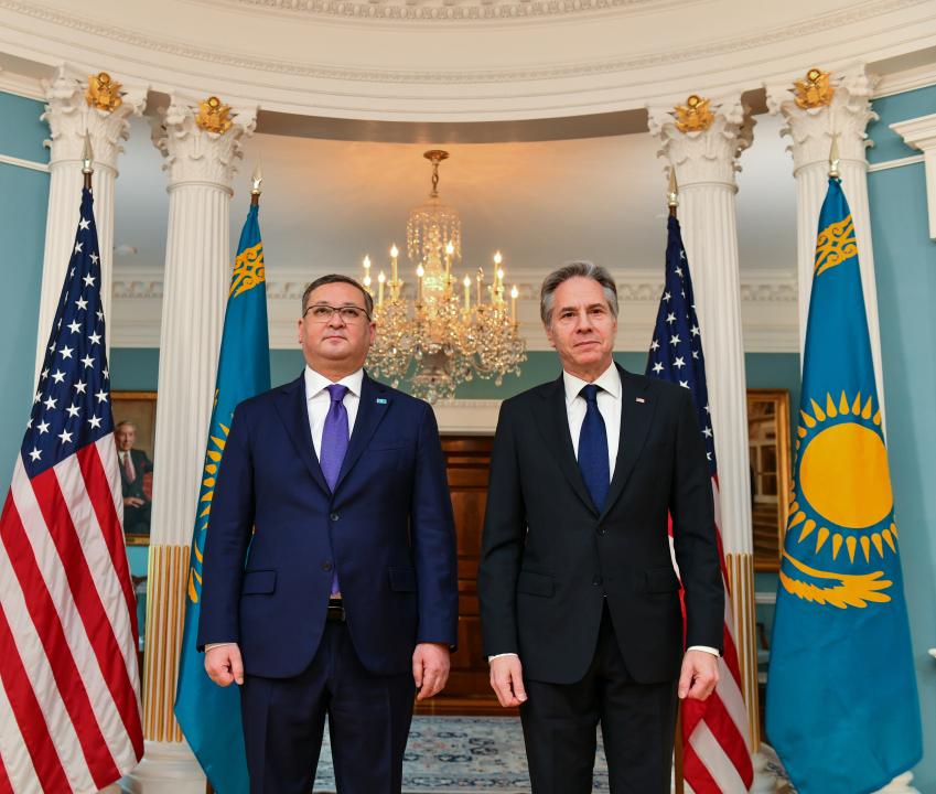 Министр иностранных дел Казахстана встретился с Государственным секретарем США