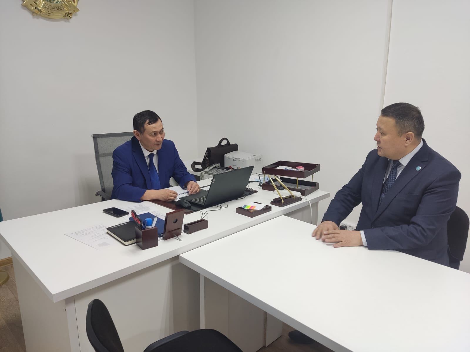 Встреча представителя Омбудсмена по Акмолинской области с Председателем избирательной комиссии области