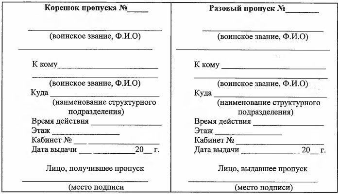 Обучение оформить пропуск