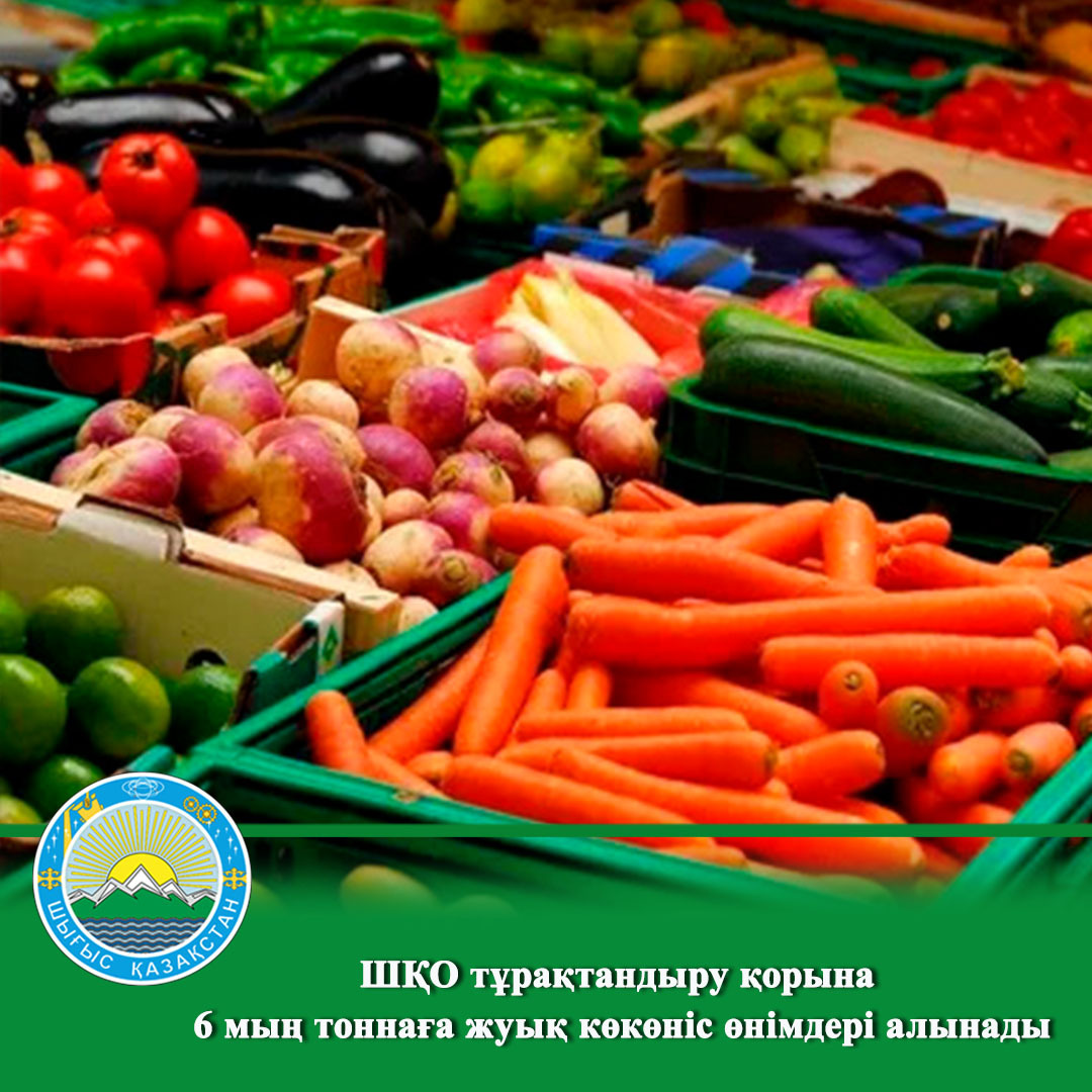 ШҚО тұрақтандыру қорына 6 мың тоннаға жуық көкөніс өнімдері алынады