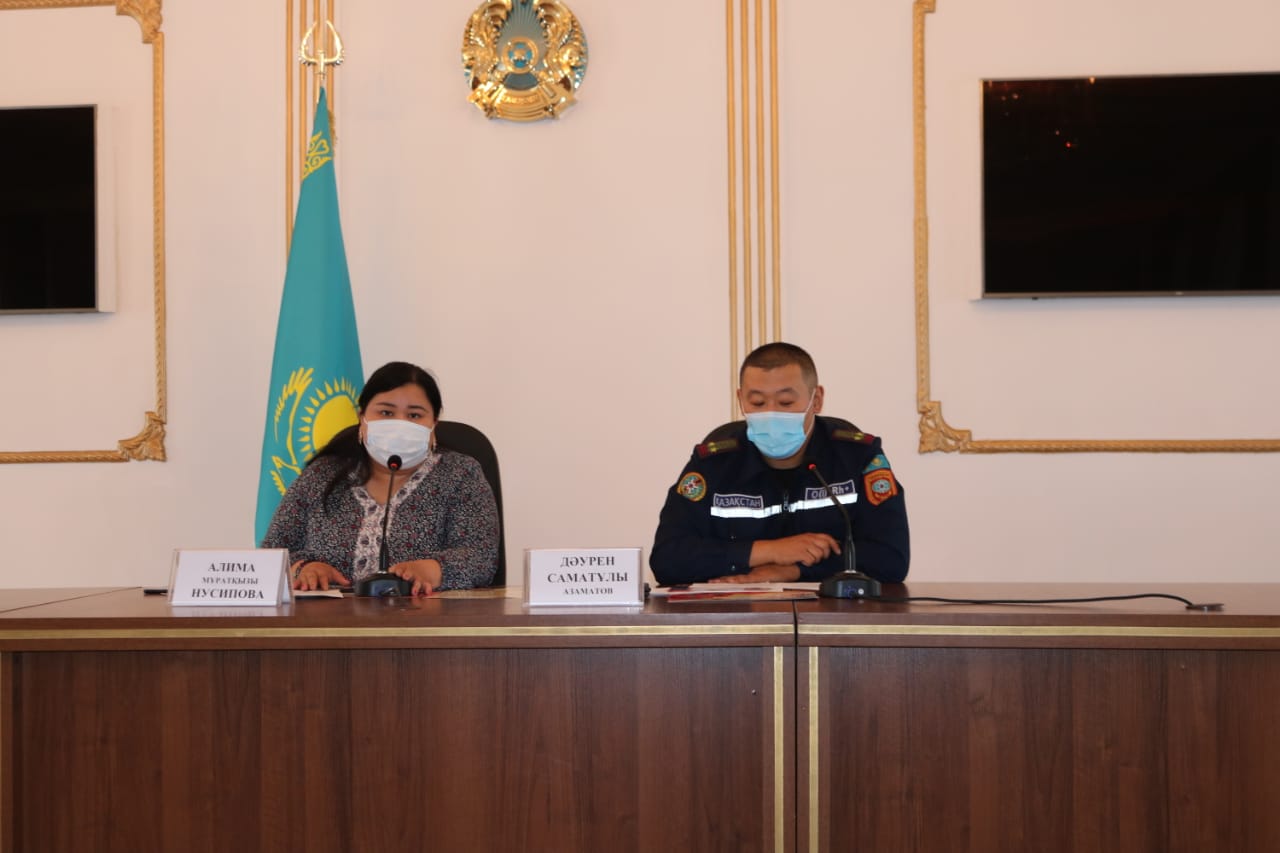 Ескелді ауданында өзекті мәселелер бойынша брифинг өтті