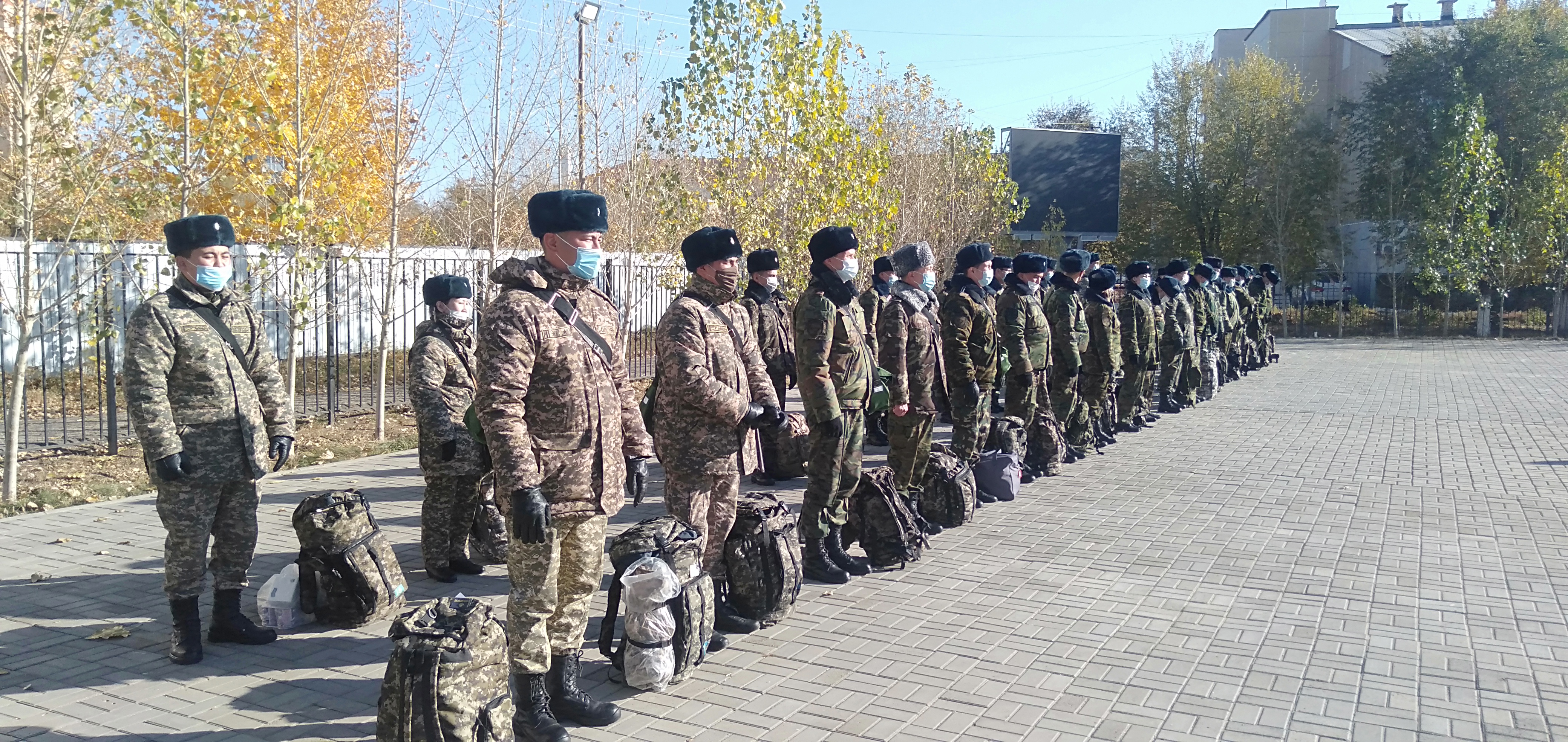 Саптық байқау жүргізілді