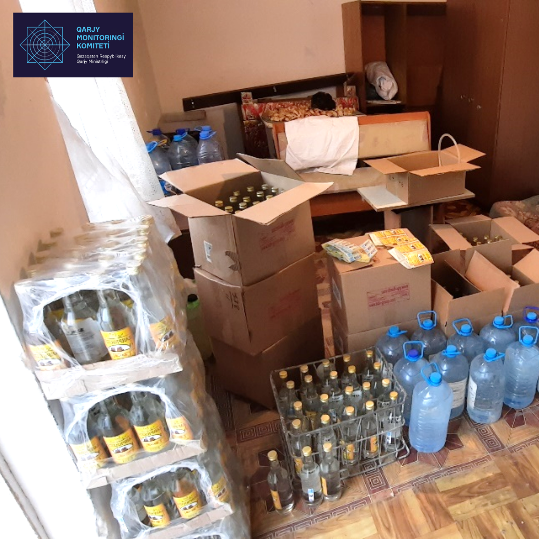 Два жители Туркестанской области организовали подпольный цех по изготовлению суррогатного алкоголя