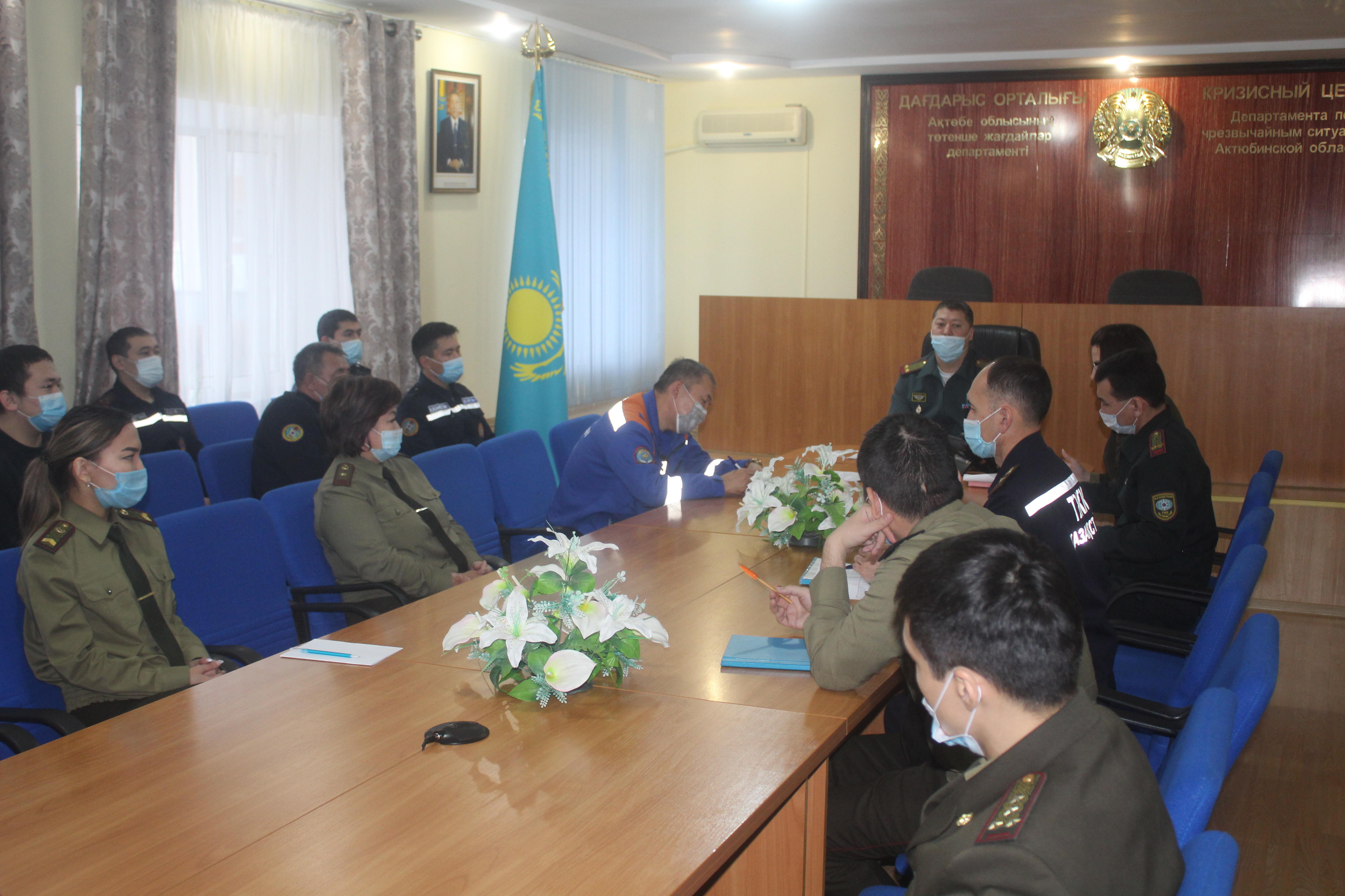 Ақтөбе облысы Төтенше жағдайлар департаменті гарнизонының диспетчерлік құрамының кәсібилігін арттыру