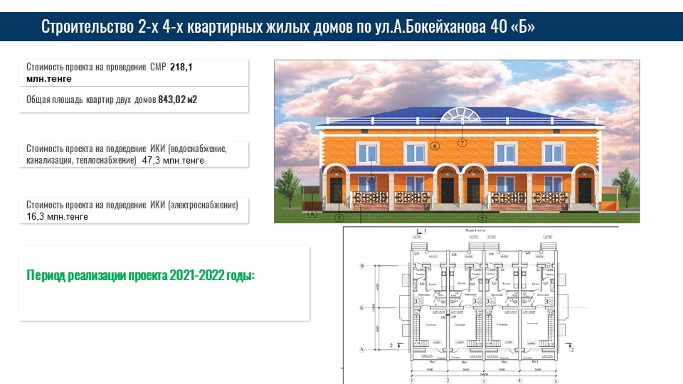 Общественные слушания в форме открытых собраний по проекту «Строительство 4-х квартирных, 2-х домов по ул.А.Бокейханова 40 «Б» г.Каркаралинска» через видеоконференцию ZOOM