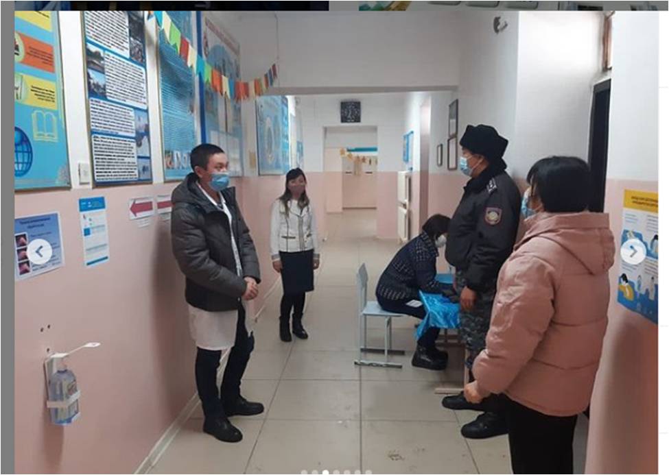 Айнабұлақ ауылдық округінде мобильді топ күнделікті рейдтік қадағалау және санитарлық ағарту, түсіндірме жұмыстарын жүргізді