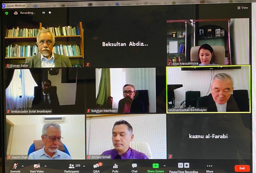Книгу малазийского учёного об аль-Фараби обсудили на международной видеоконференции