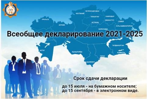 2021 жылдан бастап Қазақстан Республикасы азаматтарының жалпыға бірдей декларациясы