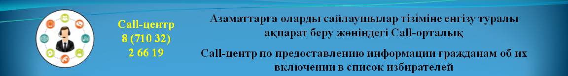 Call-центр по предоставлению информации гражданам об их включении в список избирателей