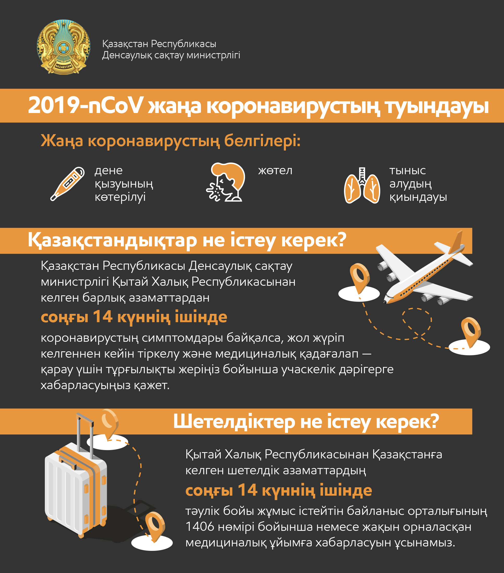 Updates on epidemiological situation on coronavirus in Kazakhstan on February 22, 2020