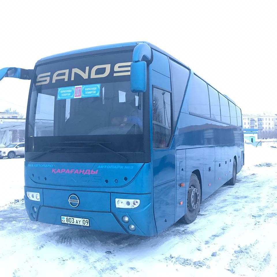 №107 «Қарағанды - Теміртау» автобусы бағыты бойынша  ақпарат