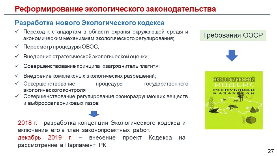 Проект экологического кодекса рф Презентация на тему: "1 О проекте концепции Экологического кодекса Российской Фе