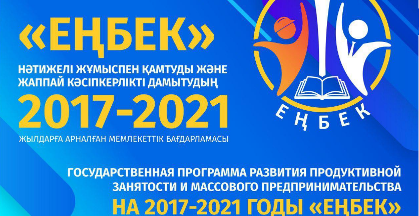 Реализация Государственной программы развития продуктивной занятости и массового предпринимательства на 2017-2021 гг. «Еңбек» в Карабалыкском районе на 1 декабря 2020 года.