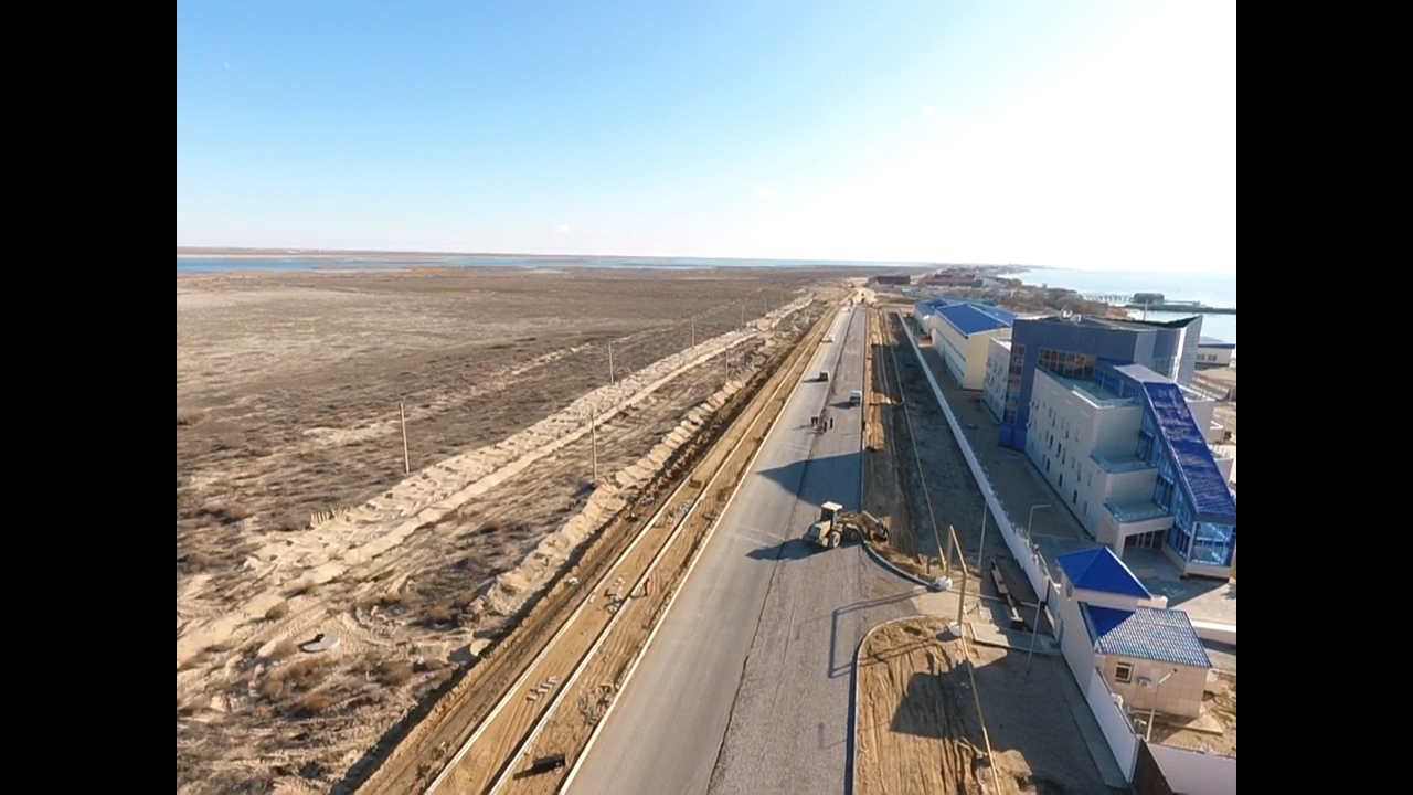 3 stages of reconstruction of the «MAEK-Kuryk» road