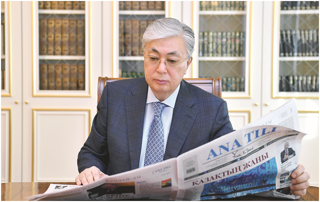 Мемлекет басшысының республикалық «Ана тілі» газетіне арнайы берген сұхбаты