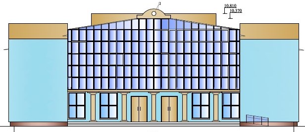 Construction of a house of culture in 300 places in the village of Zhana Omir