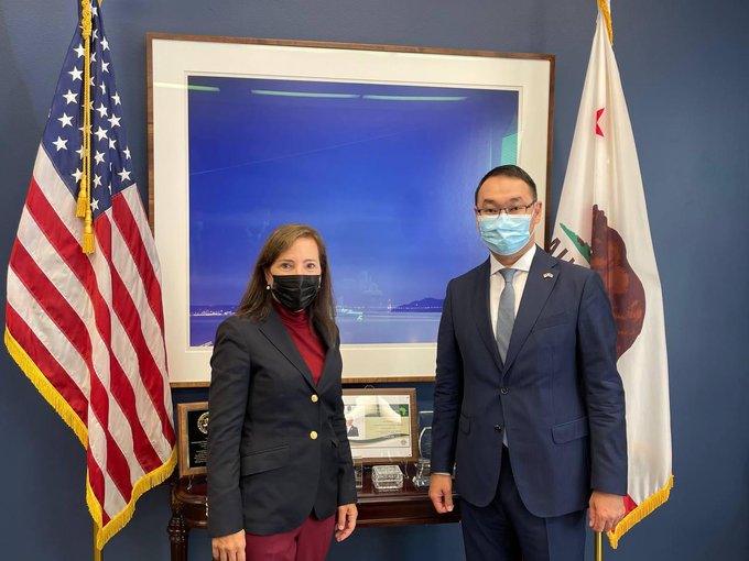 Visit of Ambassador of Kazakhstan Yerzhan Ashikbayev to California