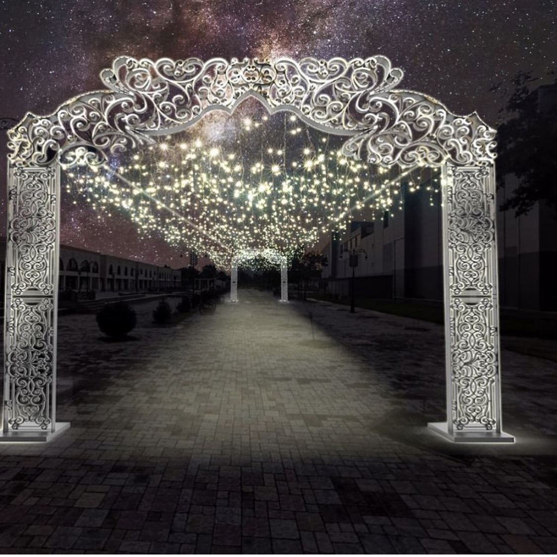 В АКТАУ НАЧАТЫ РАБОТЫ ПО ДЕКОРАТИВНОМУ ОСВЕЩЕНИЮ