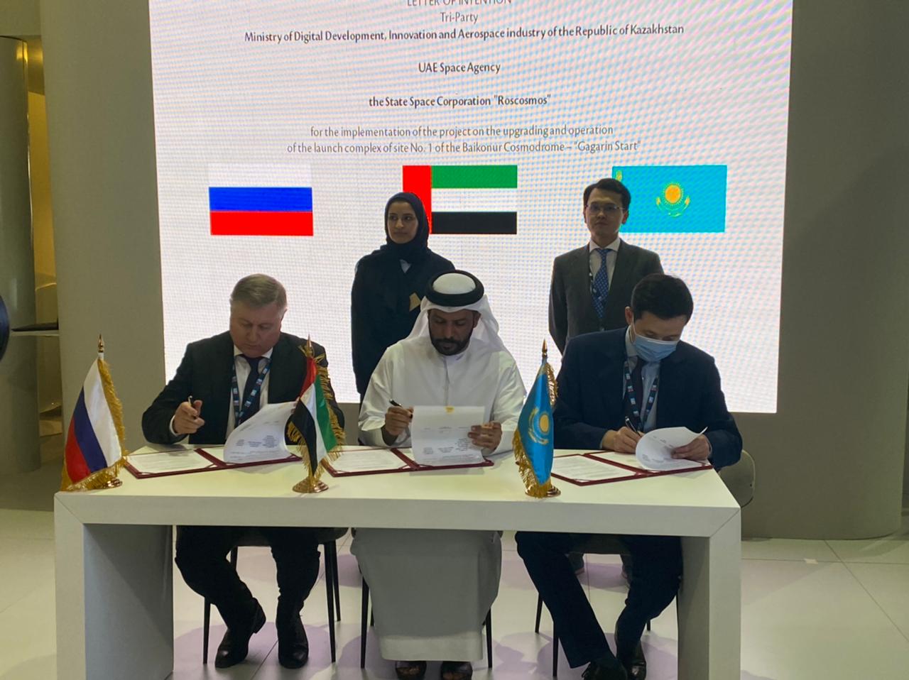Kazakhstan, UAE and Russia signed joint letter on modernization of "Gagarin launch"