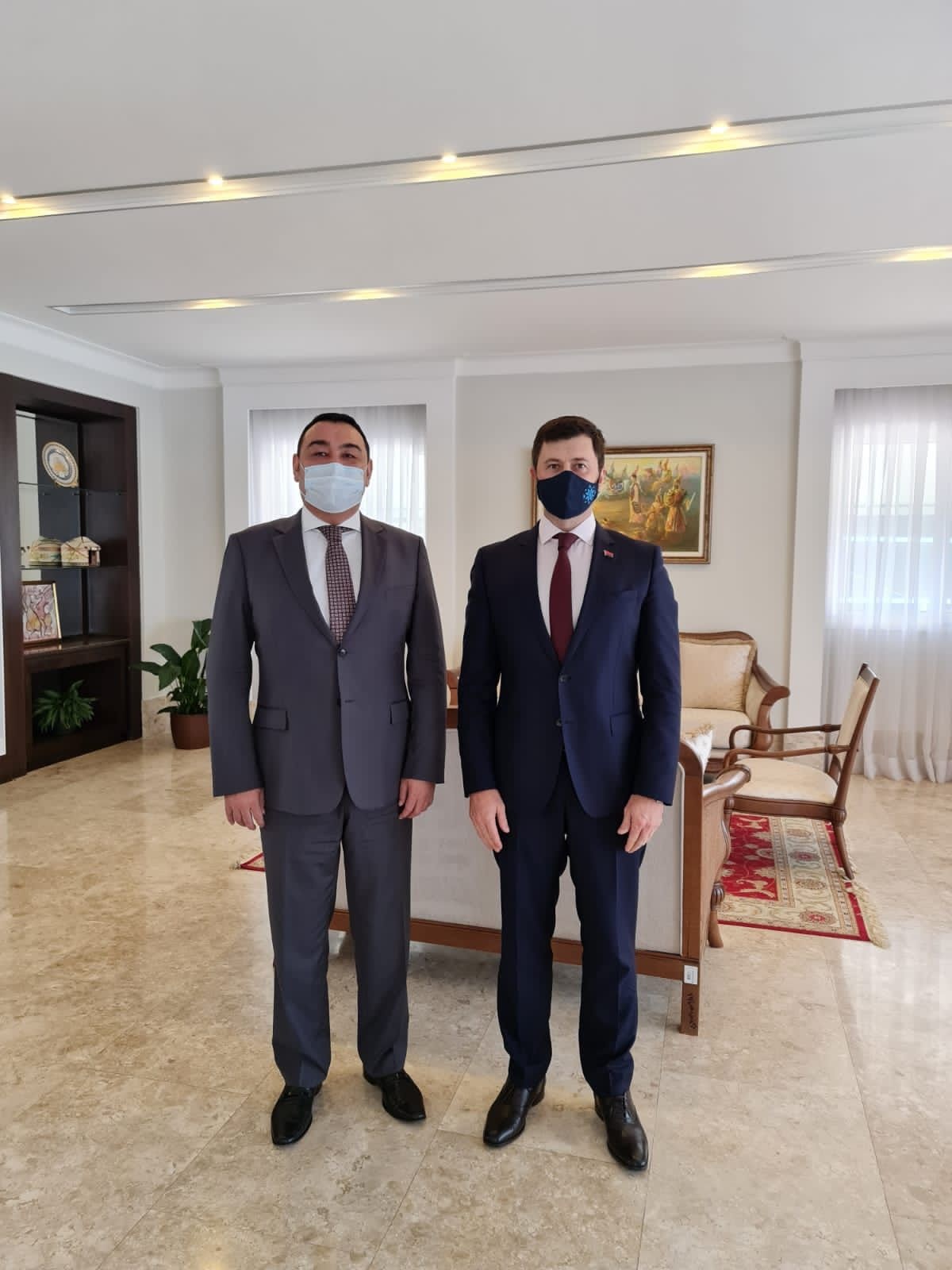 Embaixador da Belarus no Brasil visitou a Embaixada do Cazaquistão com uma visita de cortesia