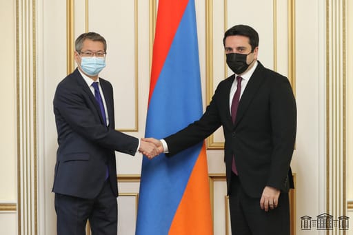 Посол Казахстана встретился с Председателем Национального собрания Армении