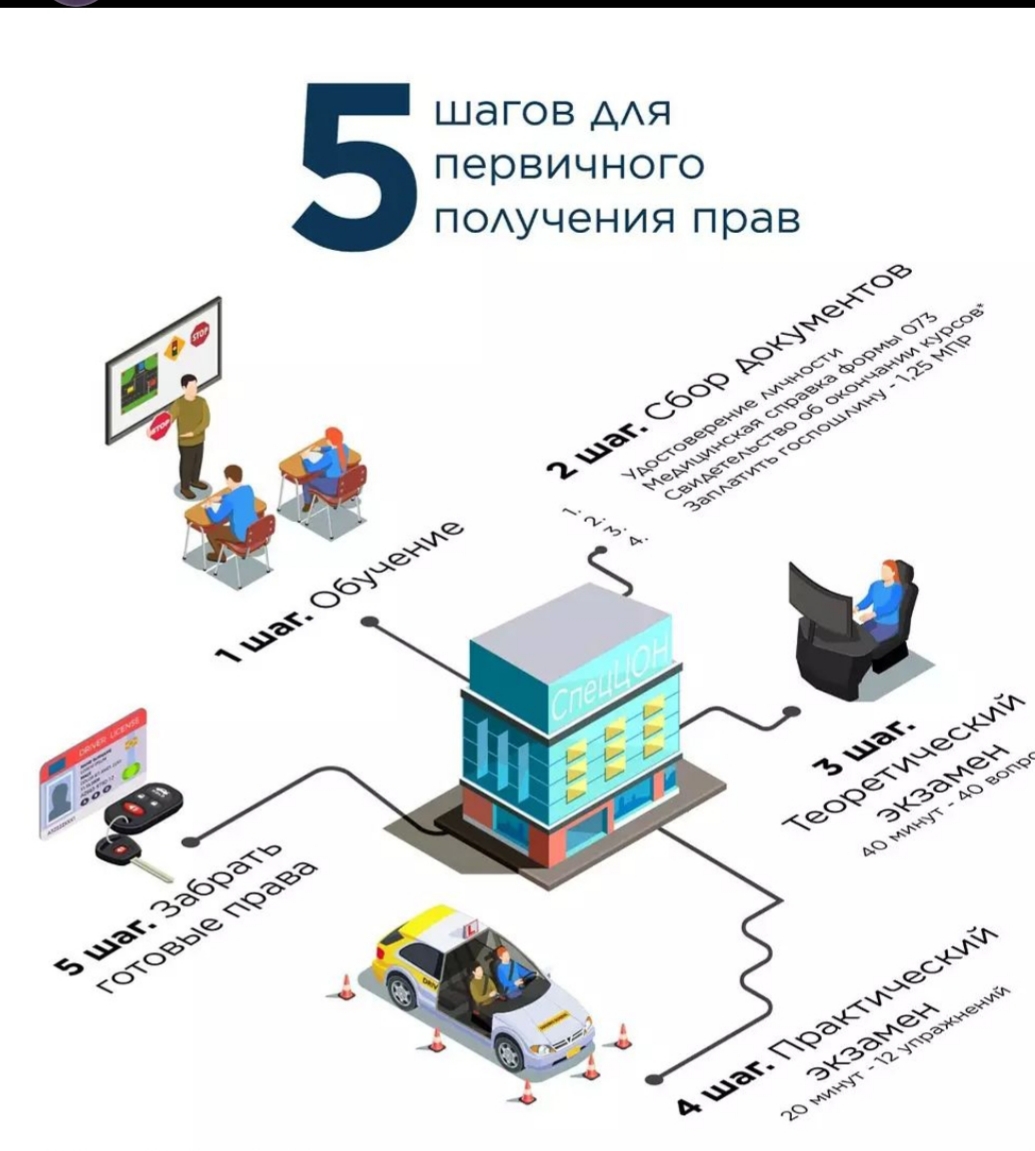 5 шагов: как получить права новичку