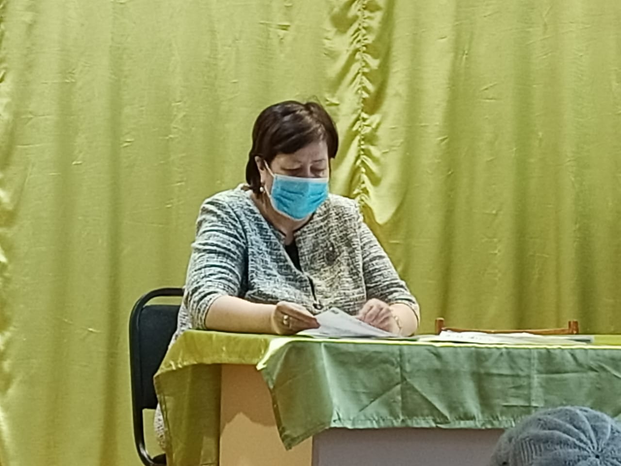 Meeting with members of the Society of the Blind