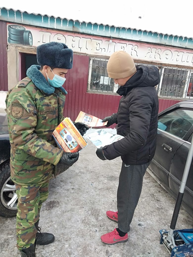 Кербұлақ ауданынның аумағында «Қауіпсіз автокөлік» Акциясы өтті