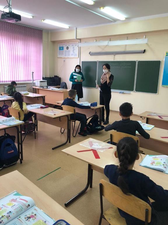 «Шектеу іс-шаралары, карантин кезеңінде білім беру ұйымдарындағы санитариялық-эпидемиологиялық талаптардың қатаң сақталуы»
