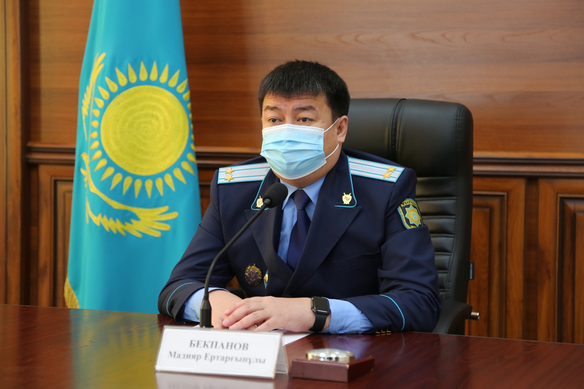 Аудан прокуроры брифинг өткізді