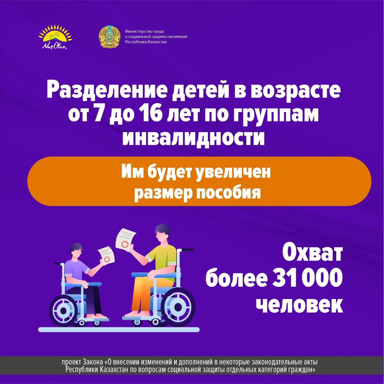 Пособие инвалидов казахстана