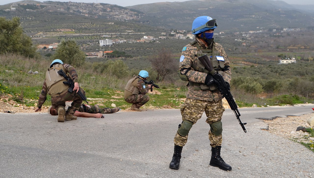 Профессионализм миротворцев Казахстана отметили в Ливане