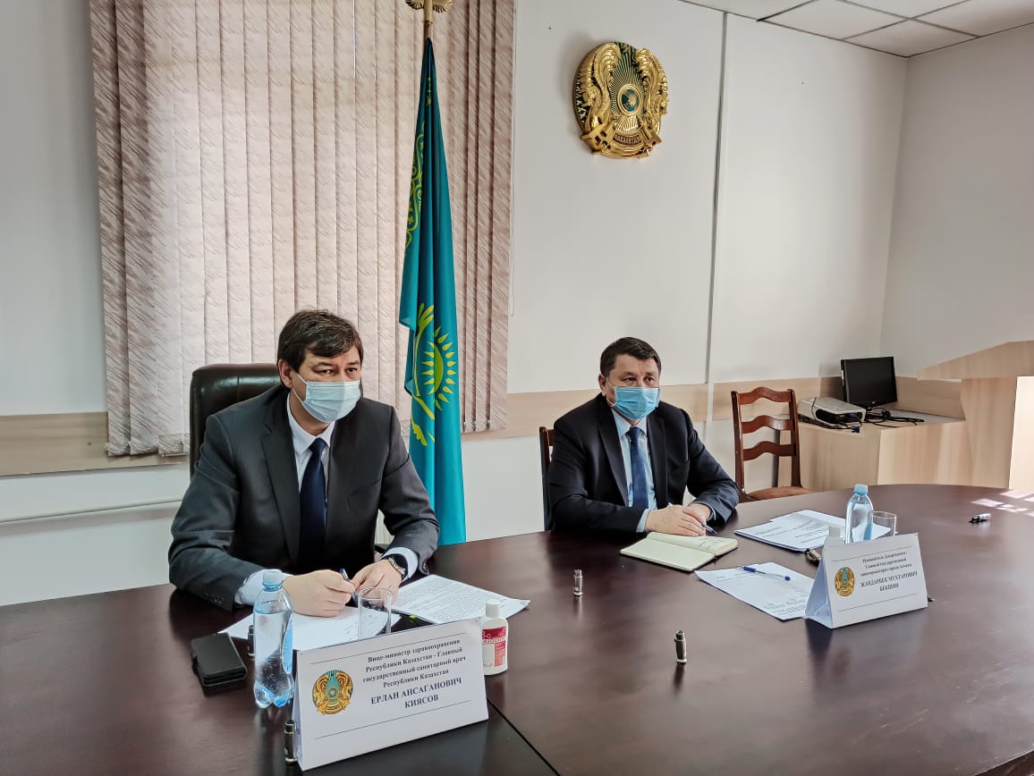 Е.Киясов провел совещание по вопросам COVID-19 в Алматы