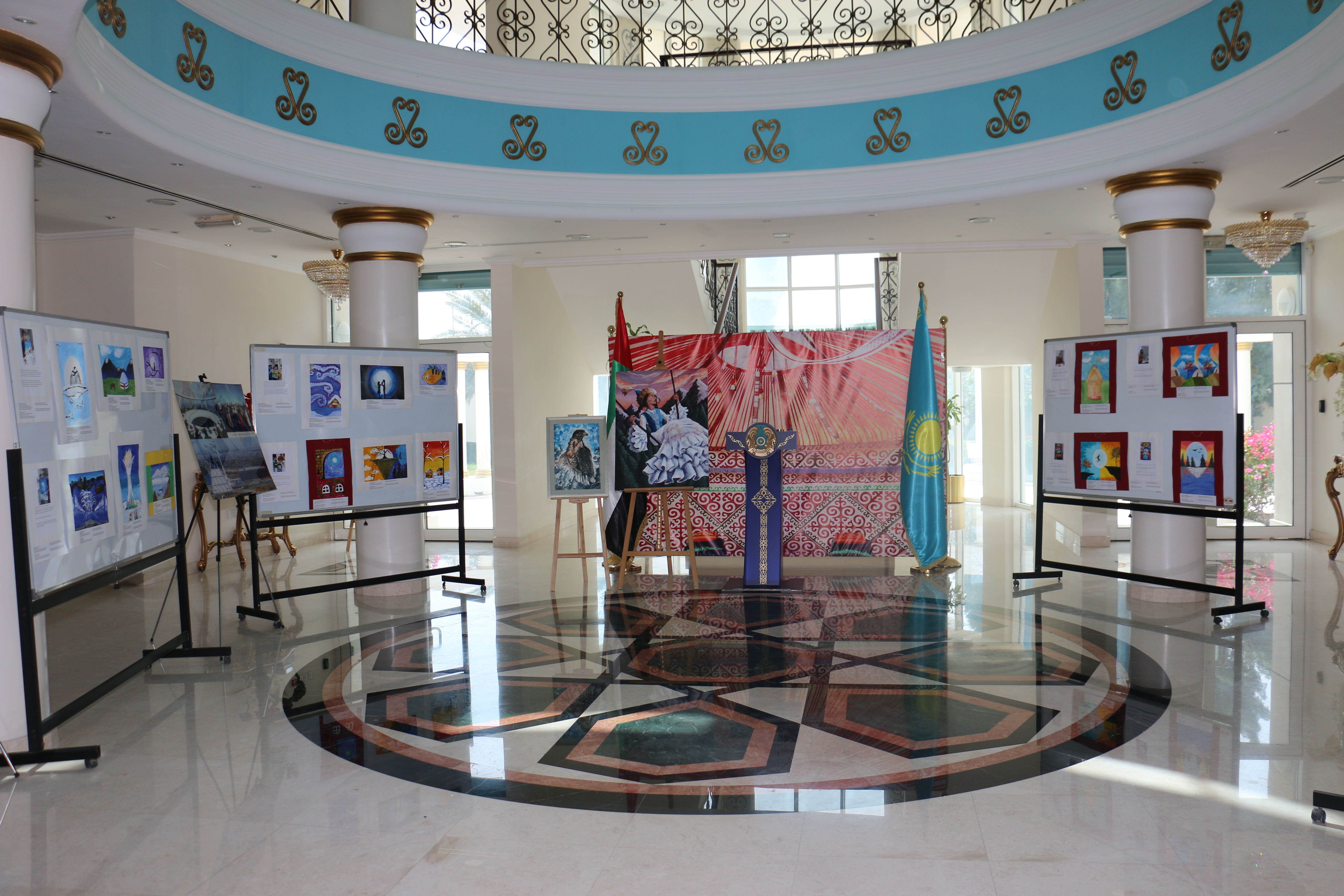 Exhibition of Paintings by Kazakh Youths with Special Educational Needs Opens in UAE