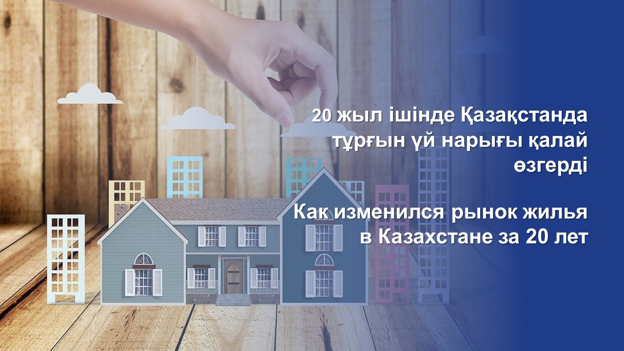 20 жыл ішінде Қазақстанда тұрғын үй нарығы қалай өзгерді