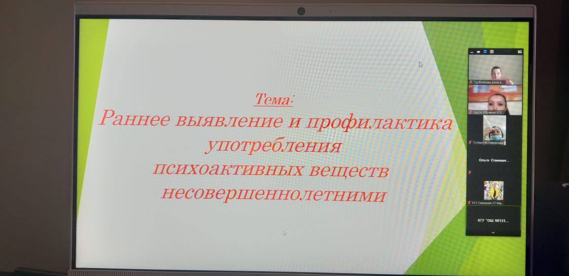 Состоялся онлайн-семинар среди социальных педагогов и медицинских работников школ района