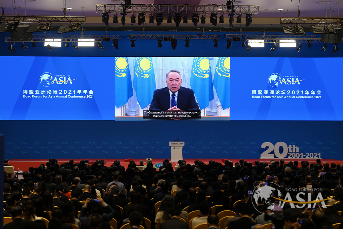 Елбасы Нурсултан Назарбаев сделал видеообращение к участникам Боаоского азиатского форума