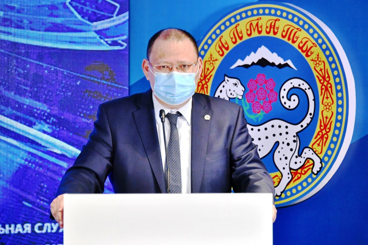 Алматы қаласы Бостандық ауданы әкімі А. Рақымбетов   2021 жылдың 1 тоқсанындағы ауданның әлеуметтік-экономикалық даму қорытындысы бойынша брифинг өткізді