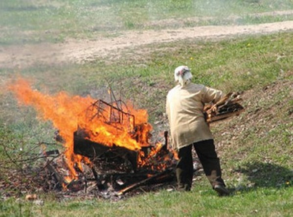 «Қоқысты жағу-өрт пайда болу қатері»