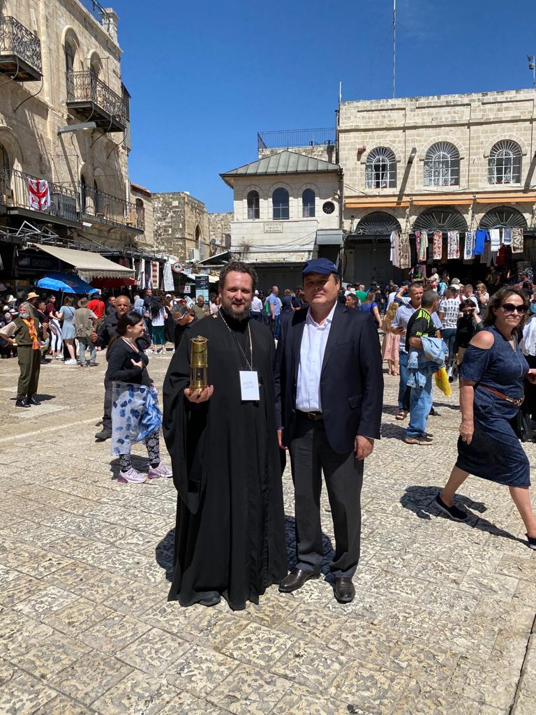 The Embassy of Kazakhstan in Israel Took Part in the Ceremony of the Descent of the Holy Fire