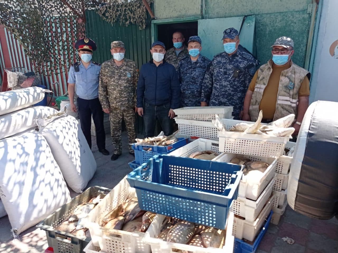 530 кг рыбы изъято у браконьеров в городе Капшагай