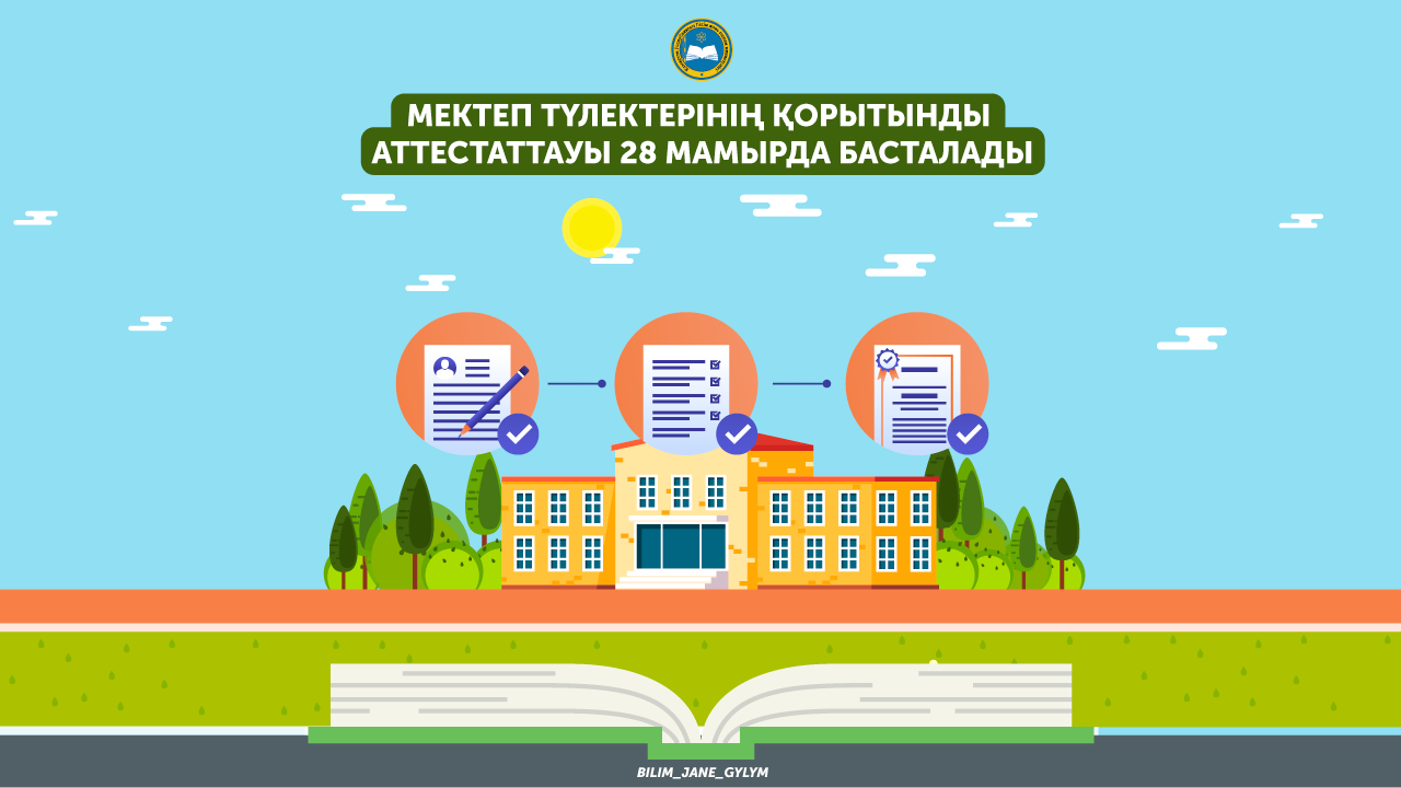 Мектеп түлектерінің қорытынды аттестаттауы 28 мамырда басталады