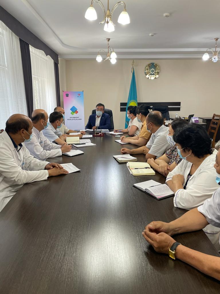 In accordance with the work plan of the department for 2021, on June 15, 2021, chaired by the head of the department B. Unerbaev, another weekly planning meeting with deputy heads of the department and heads of departments was held