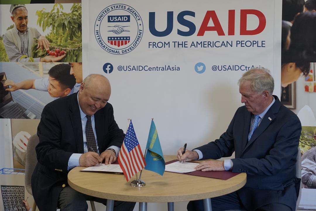 KazAID және USAID Дамуға ресми көмек көрсету саласындағы ынтымақтастық жөніндегі өзара түсіністік туралы меморандумға қол қойды