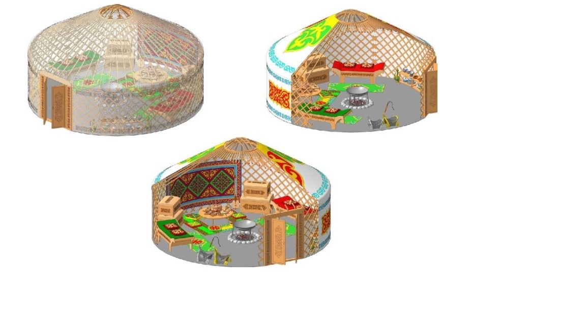 Открытие Казахской юрты