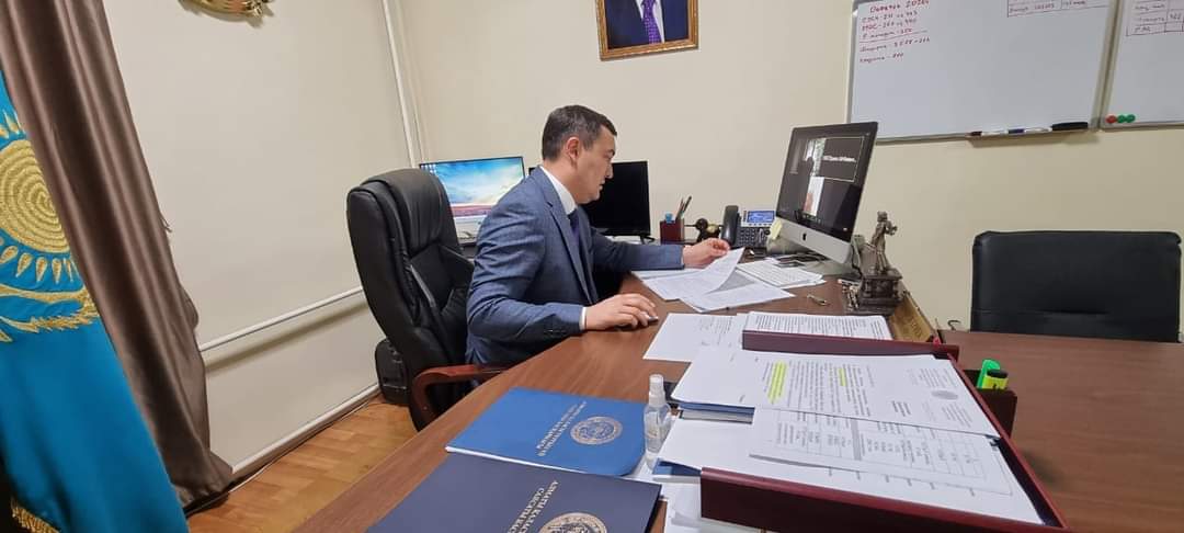 Азаматтардың кезекті онлайн қабылдауын Басқарма басшысының міндетін атқарушы Ермек Әміров өткізді