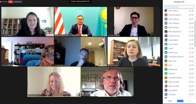 Посольство Казахстана в США провело онлайн круглый стол на тему Ашаршылык