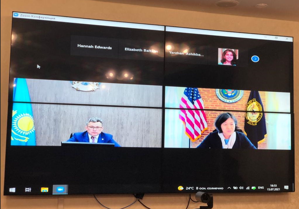 Бақыт Сұлтанов АҚШ Сауда Өкілі Кэтрин Таймен келіссөздер жүргізді