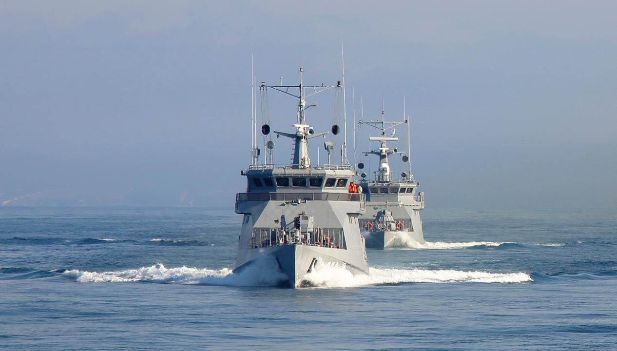 Поход по Каспию совершили военные корабли ВМС Казахстана